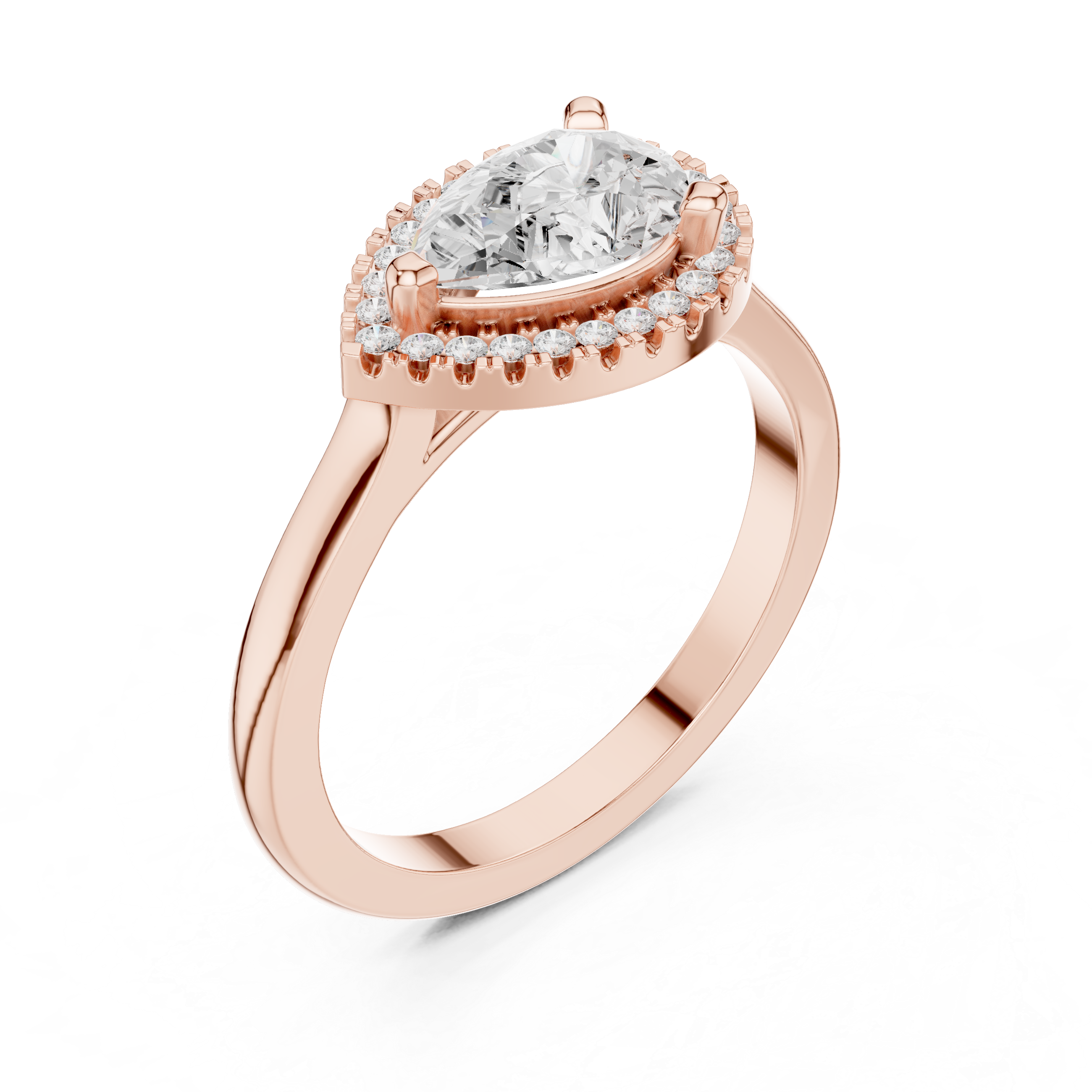 Orchid Petal Lab Grown Diamond Two Tone Solitaire