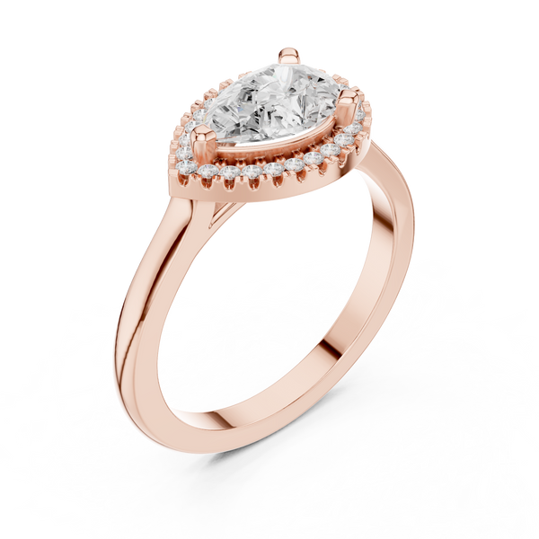 Orchid Petal Lab Grown Diamond Two Tone Solitaire
