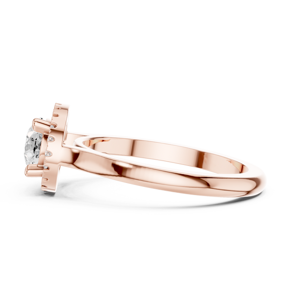Orchid Petal Lab Grown Diamond Two Tone Solitaire