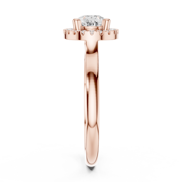 Orchid Petal Lab Grown Diamond Two Tone Solitaire