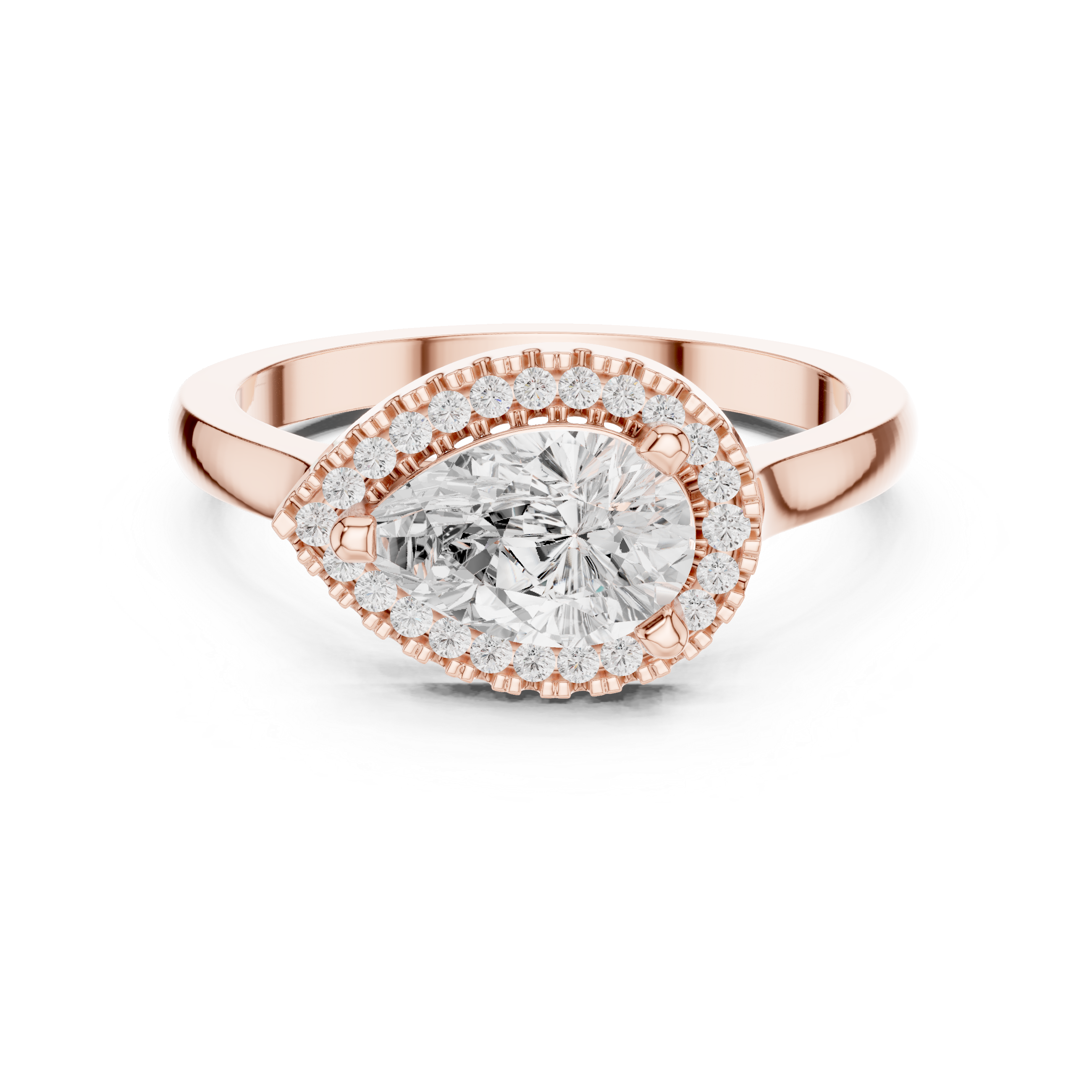 Orchid Petal Lab Grown Diamond Two Tone Solitaire