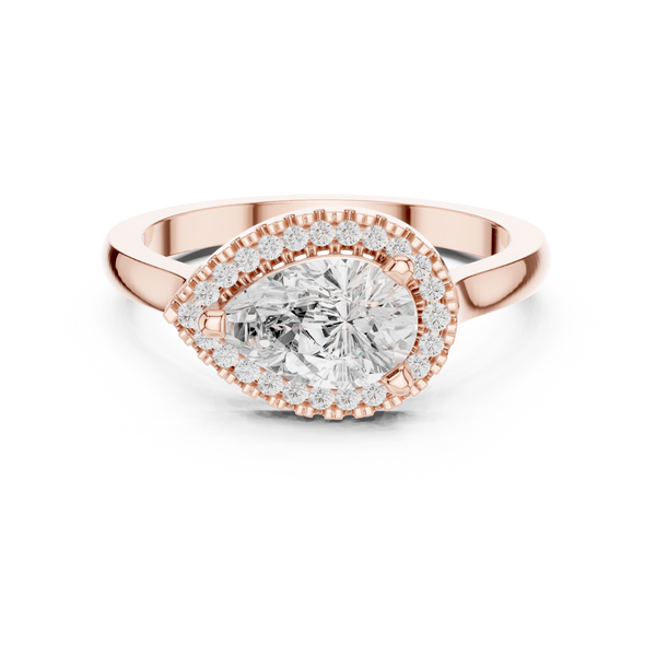 Orchid Petal Lab Grown Diamond Two Tone Solitaire