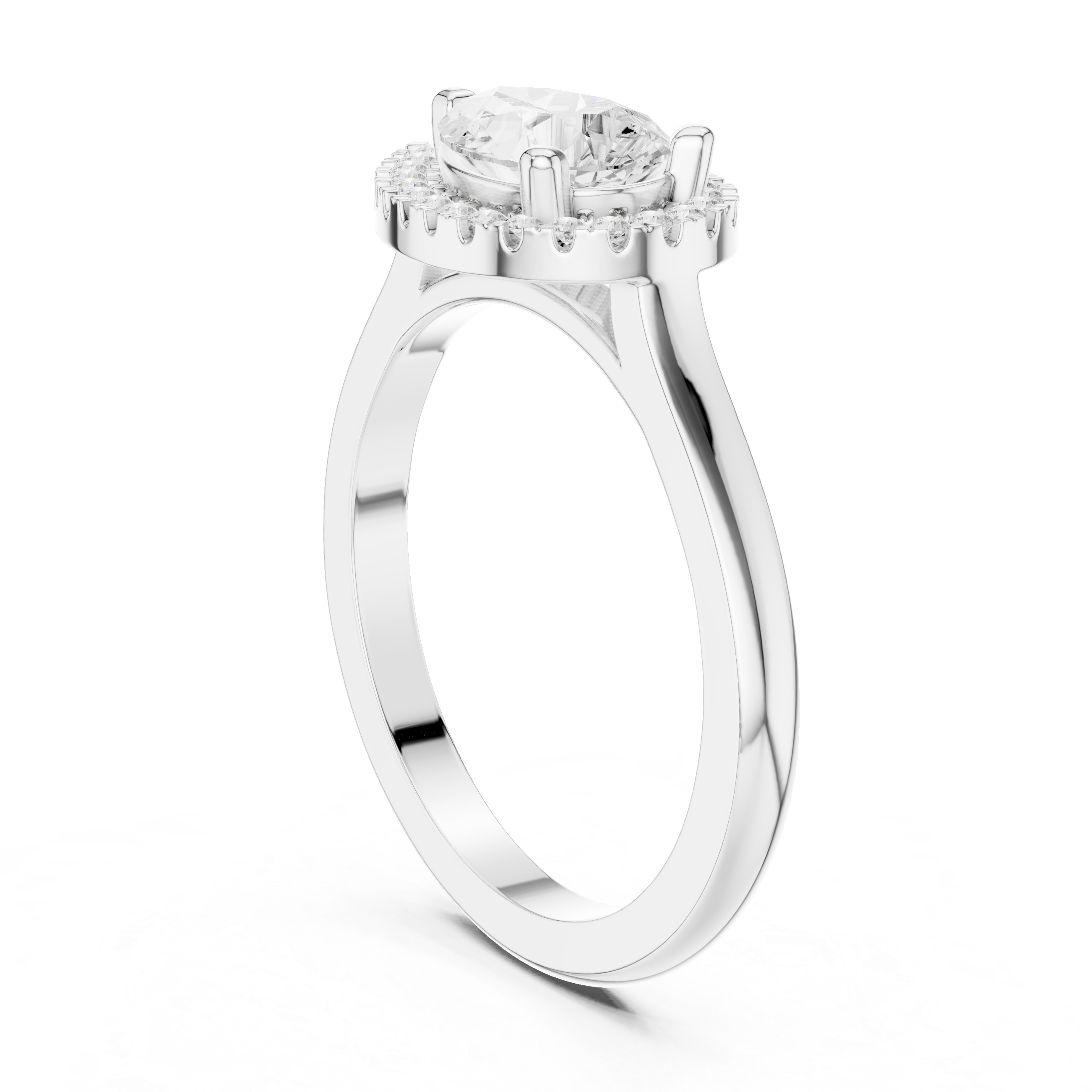 Orchid Petal Lab Grown Diamond Two Tone Solitaire