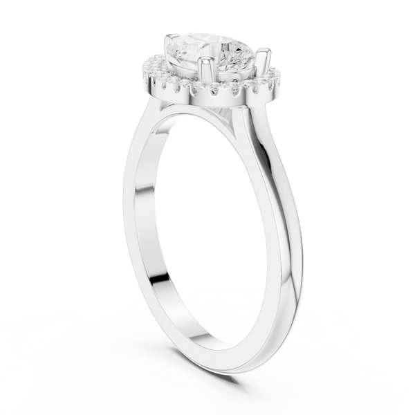 Orchid Petal Lab Grown Diamond Two Tone Solitaire