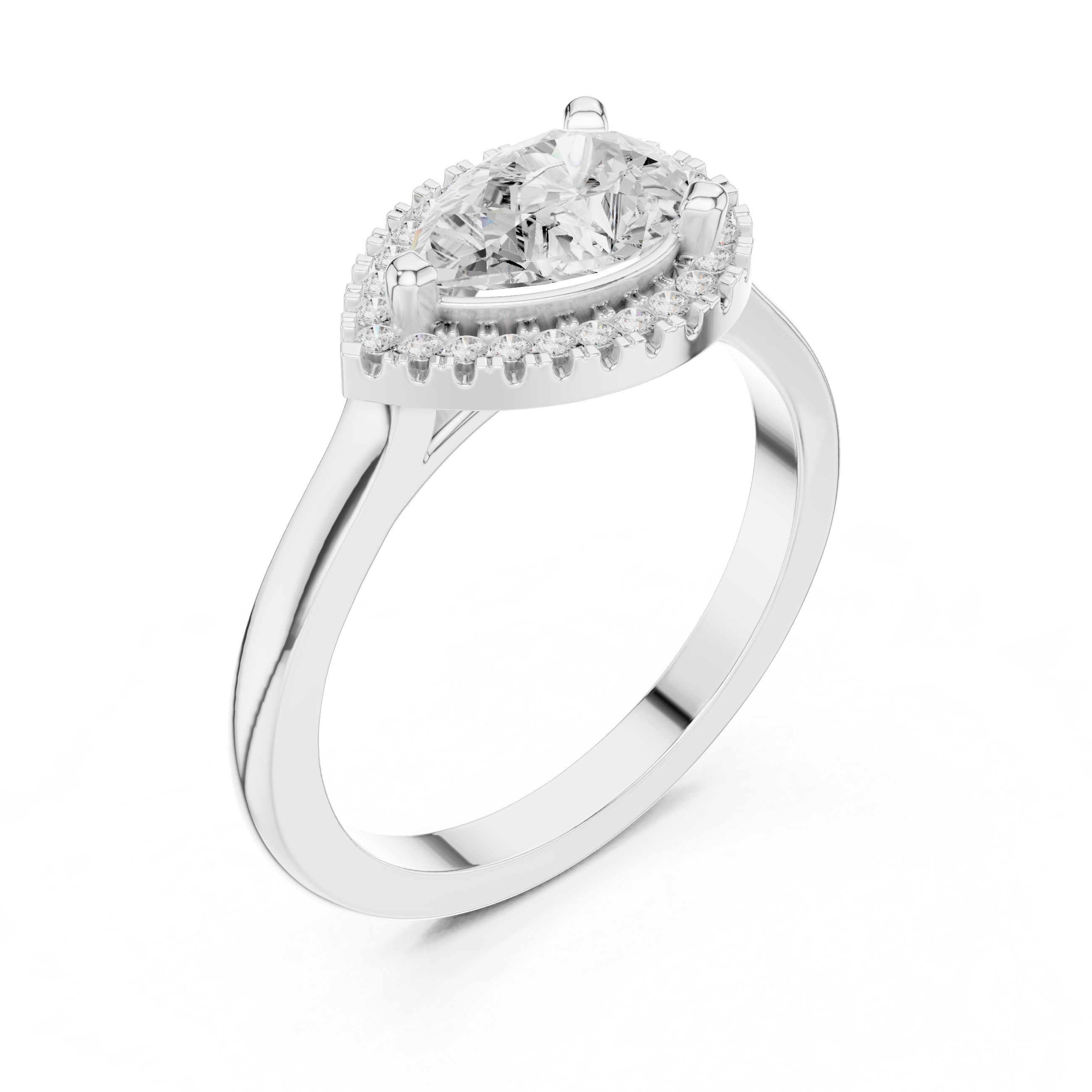 Orchid Petal Lab Grown Diamond Two Tone Solitaire