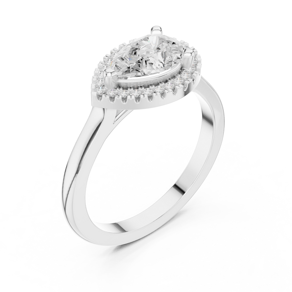 Orchid Petal Lab Grown Diamond Two Tone Solitaire