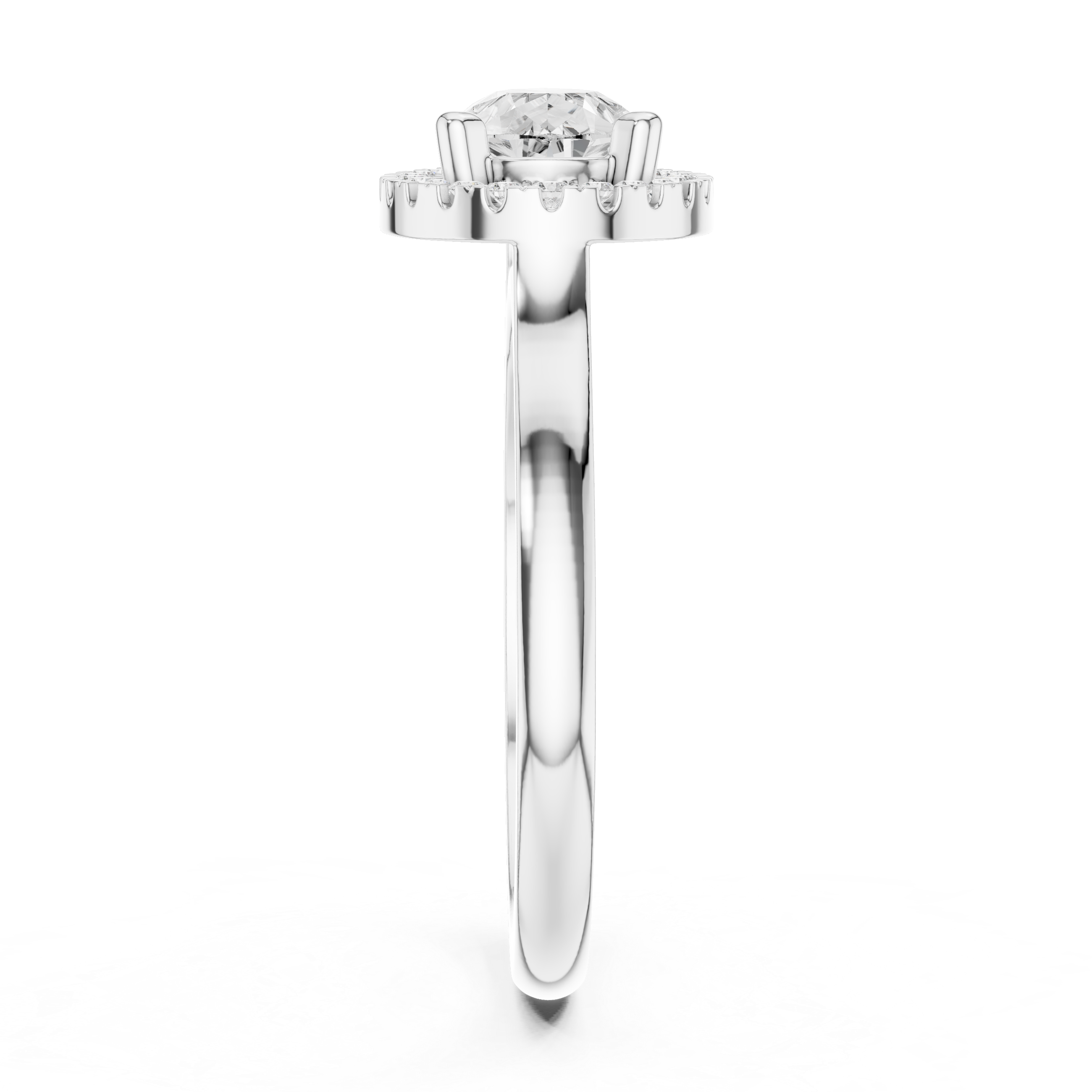 Orchid Petal Lab Grown Diamond Two Tone Solitaire