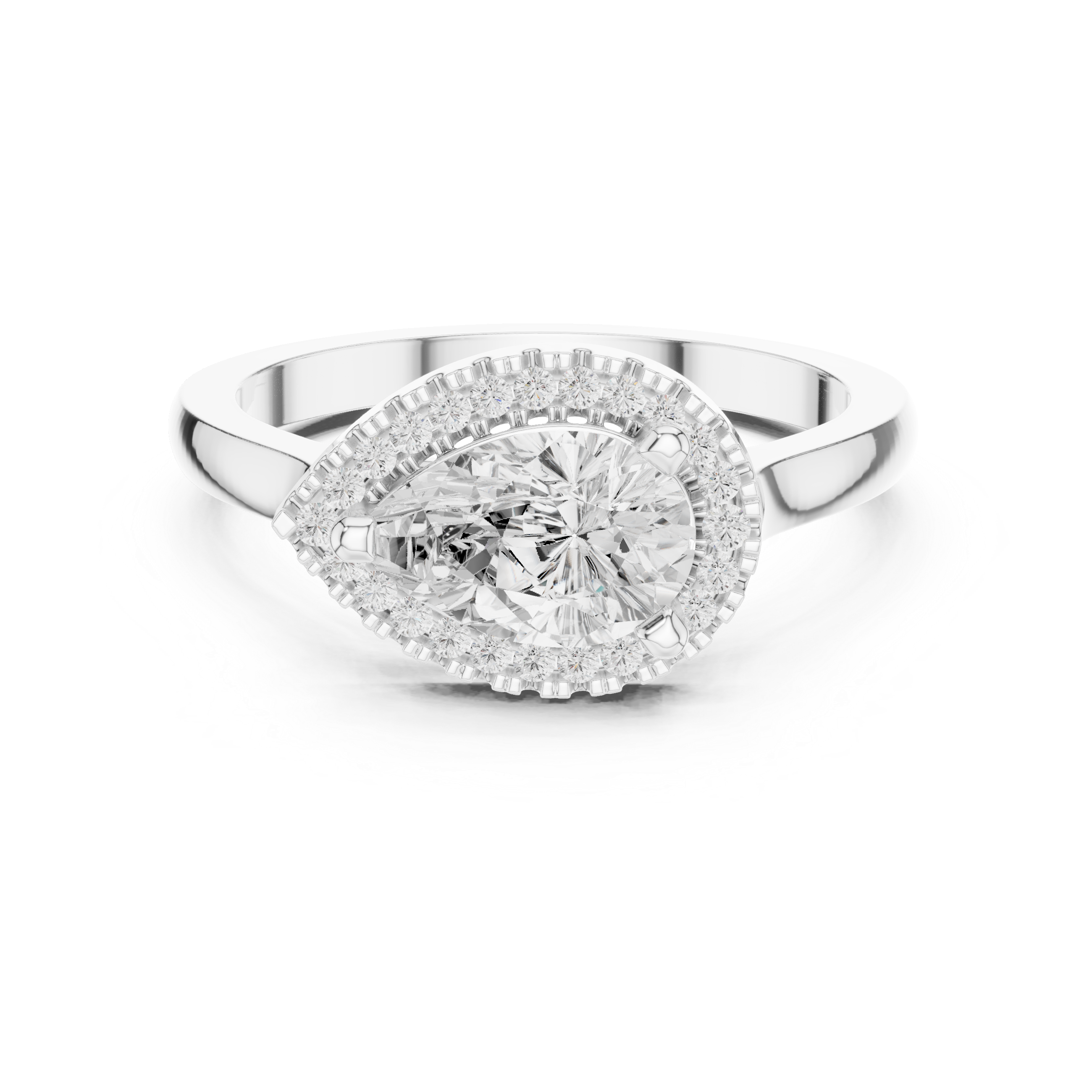 Orchid Petal Lab Grown Diamond Two Tone Solitaire