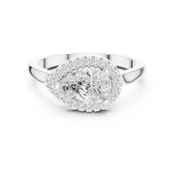 Orchid Petal Lab Grown Diamond Two Tone Solitaire
