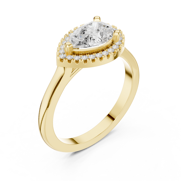 Orchid Petal Lab Grown Diamond Two Tone Solitaire
