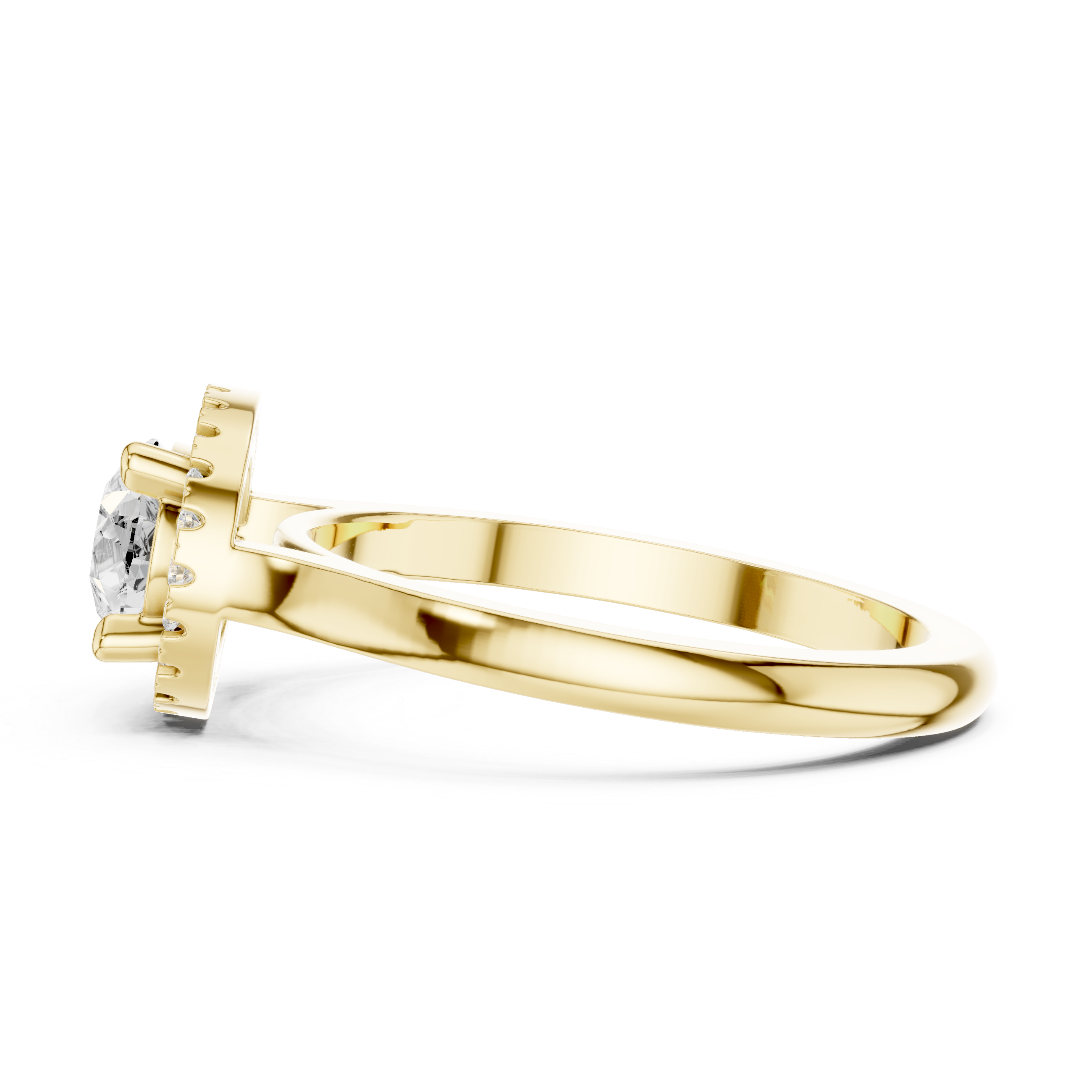Orchid Petal Lab Grown Diamond Two Tone Solitaire