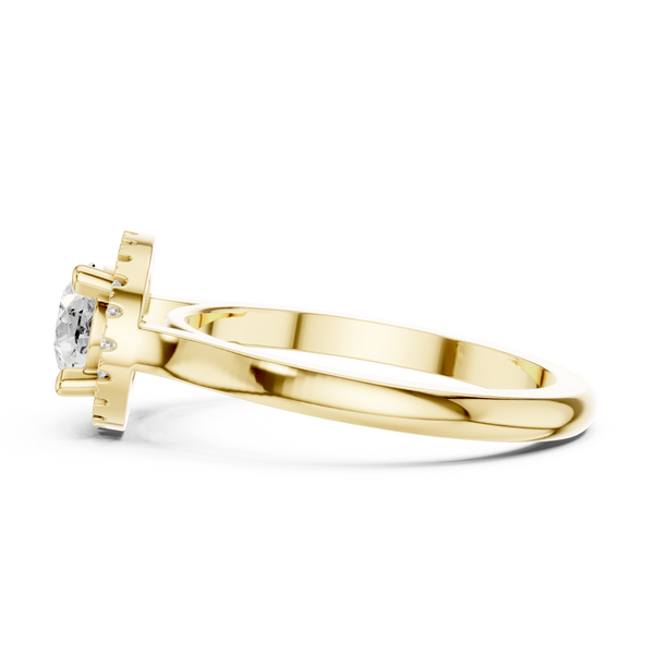 Orchid Petal Lab Grown Diamond Two Tone Solitaire