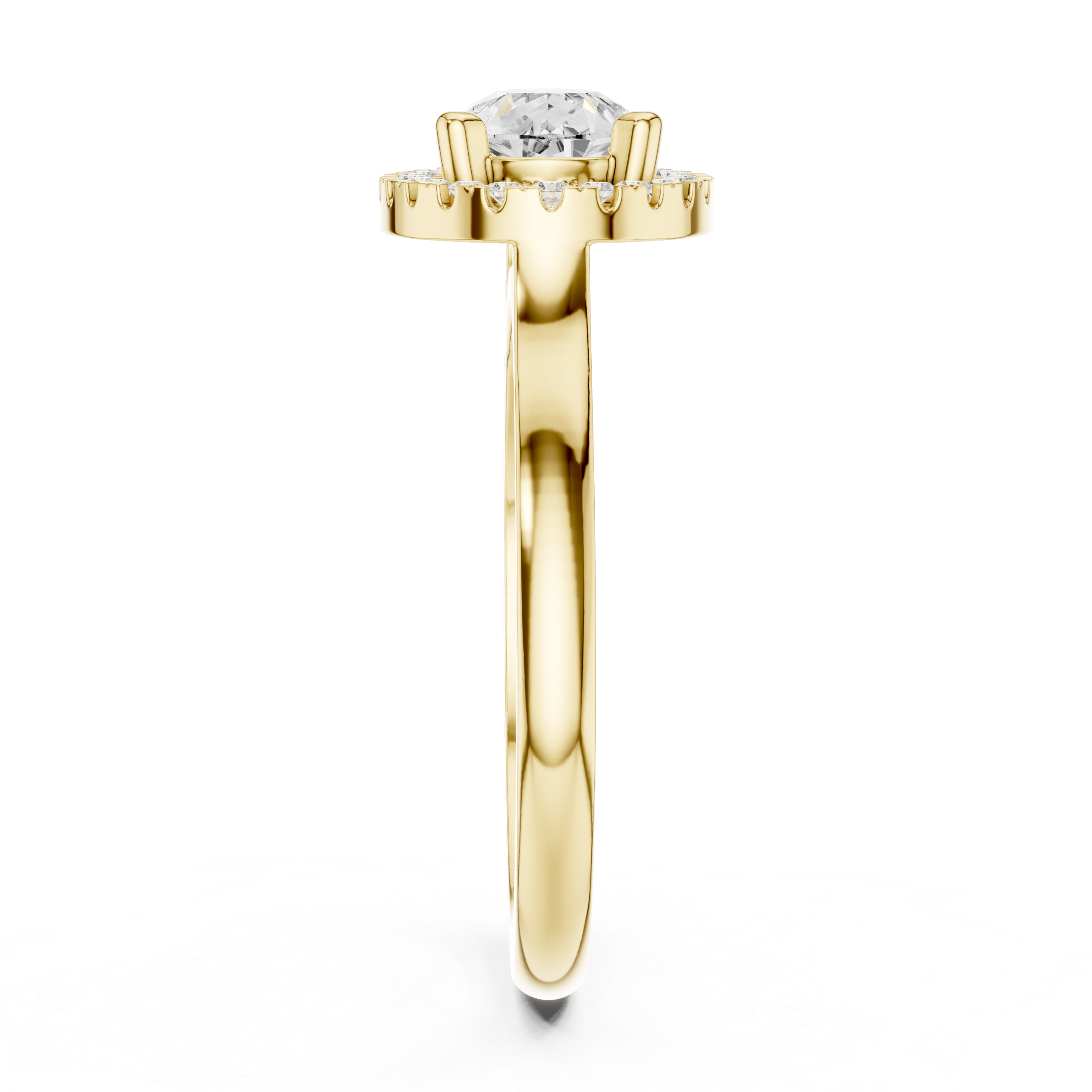 Orchid Petal Lab Grown Diamond Two Tone Solitaire