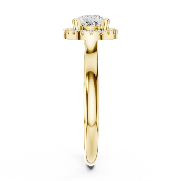 Orchid Petal Lab Grown Diamond Two Tone Solitaire