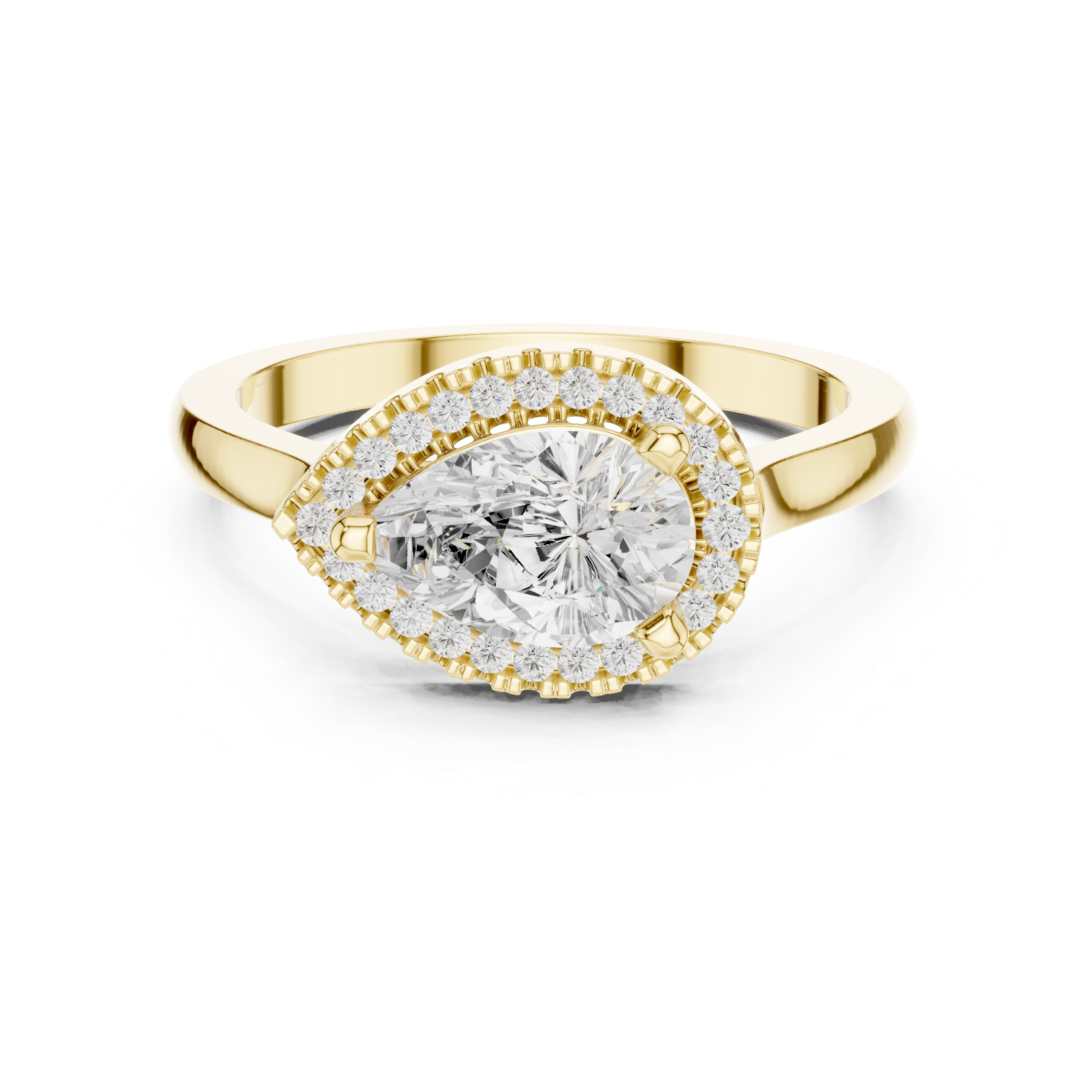 Orchid Petal Lab Grown Diamond Two Tone Solitaire