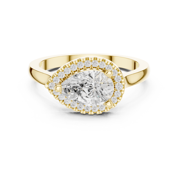 Orchid Petal Lab Grown Diamond Two Tone Solitaire