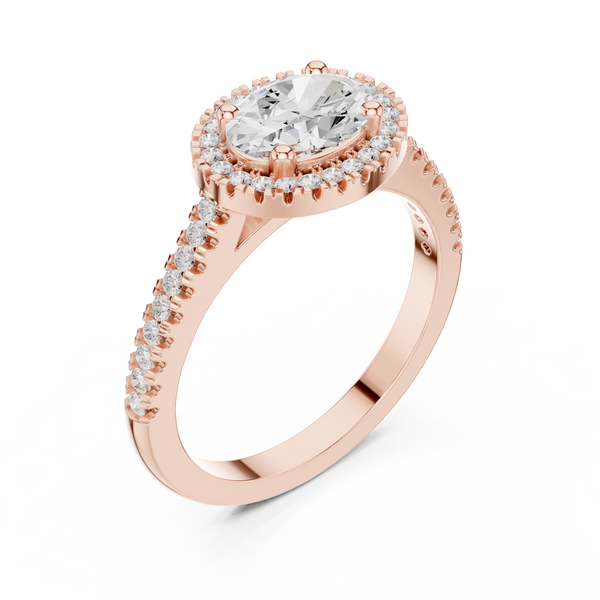 Marble Ridge Lab Grown Diamond Under rail Ring
