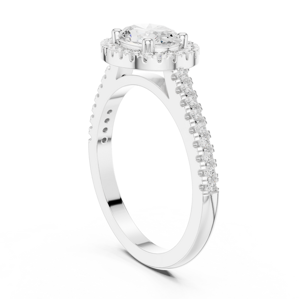 Marble Ridge Lab Grown Diamond Under rail Ring