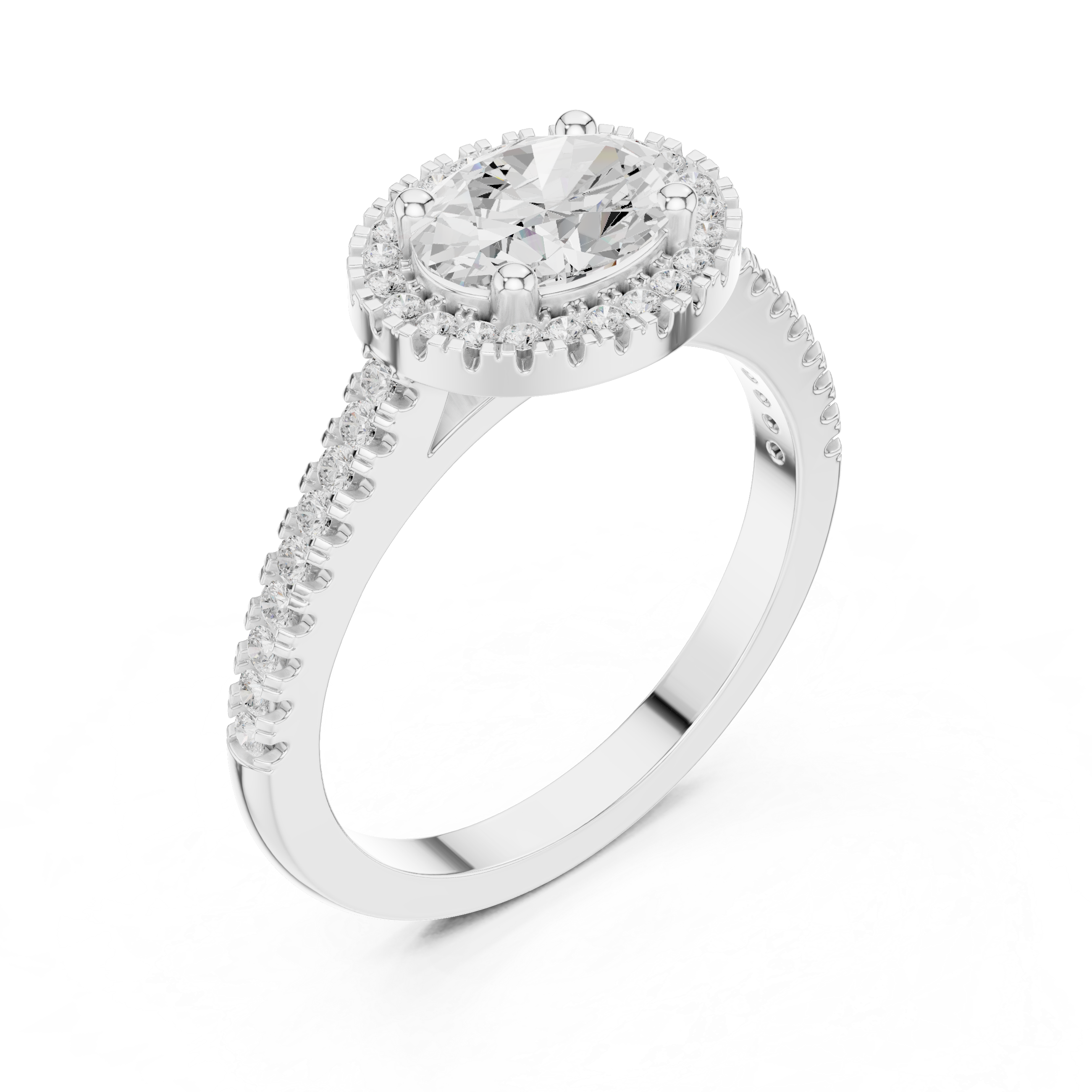 Marble Ridge Lab Grown Diamond Under rail Ring