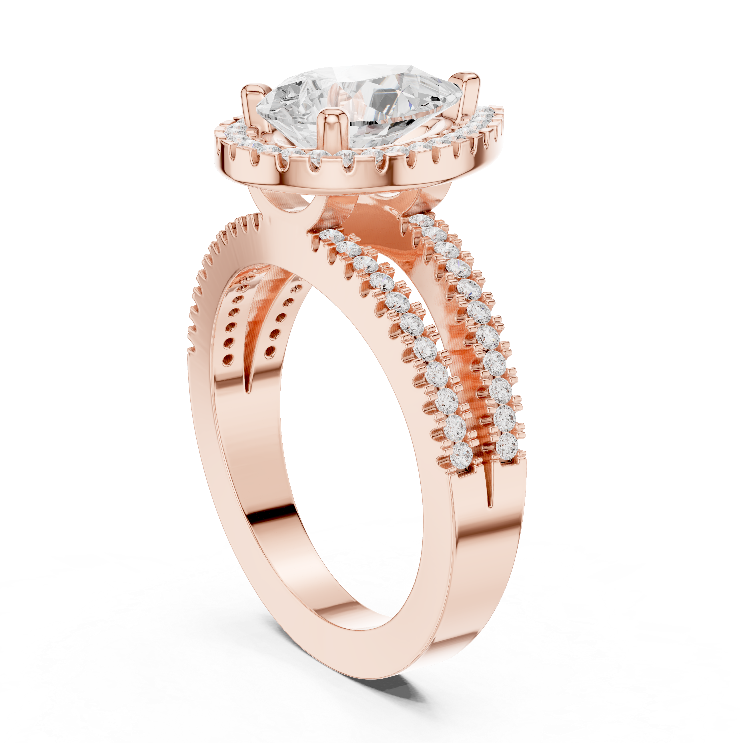 Alpine Meadow Lab Grown Diamond Radiant Cluster Ring