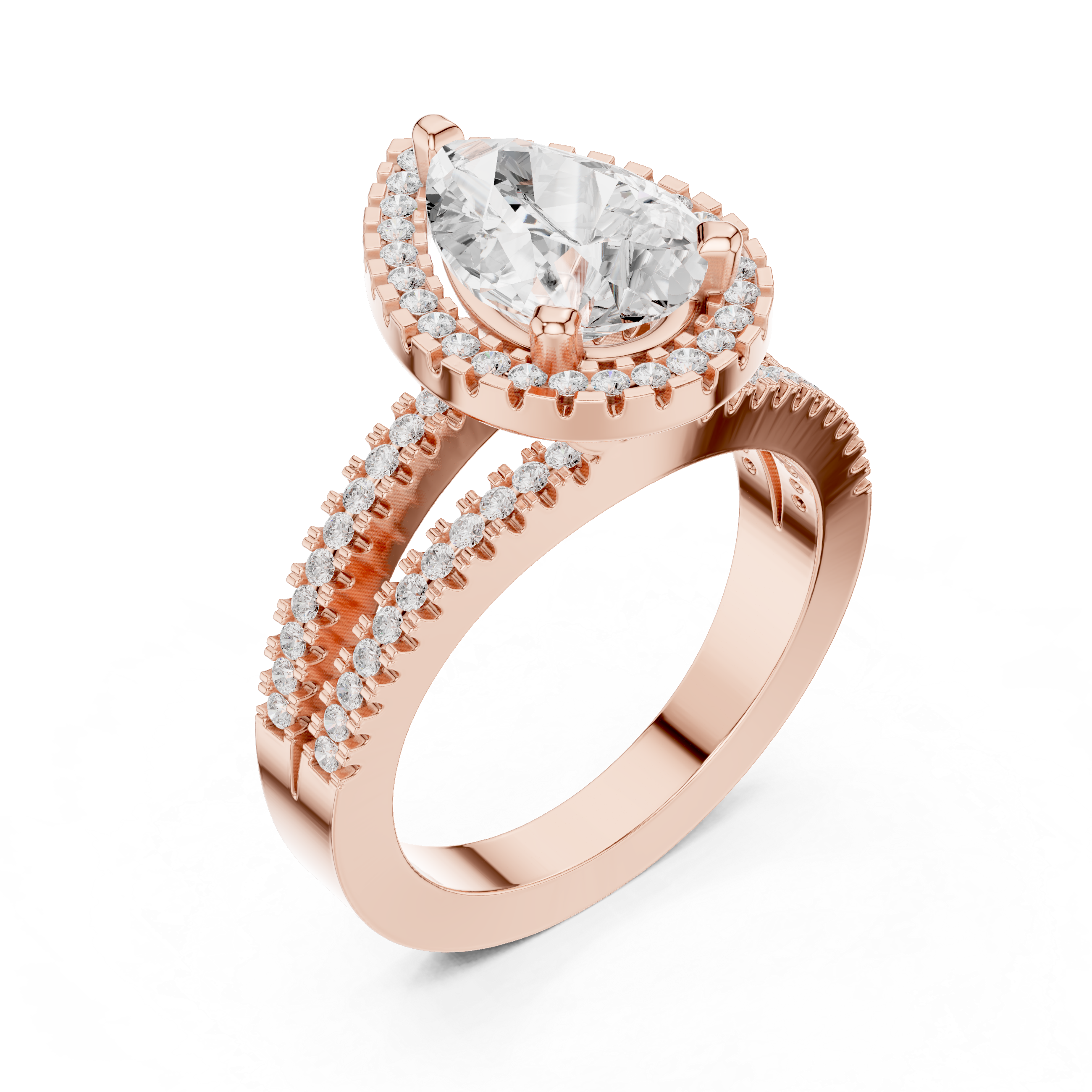 Alpine Meadow Lab Grown Diamond Radiant Cluster Ring
