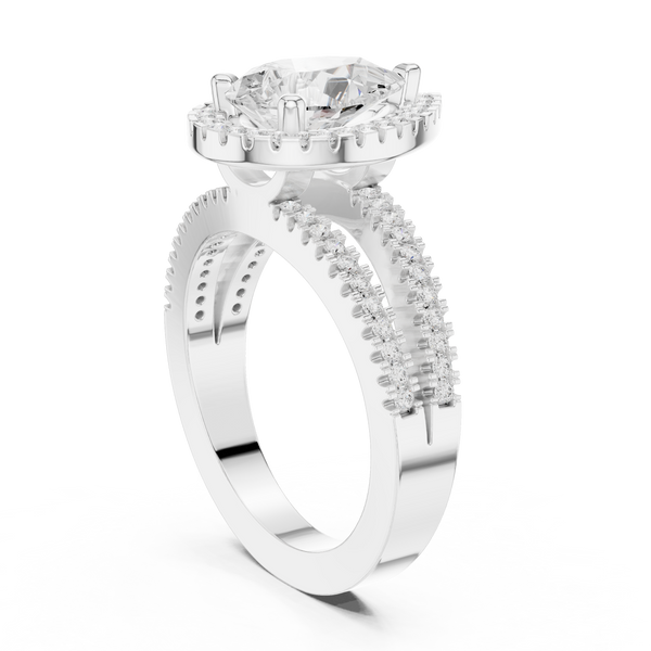Alpine Meadow Lab Grown Diamond Radiant Cluster Ring