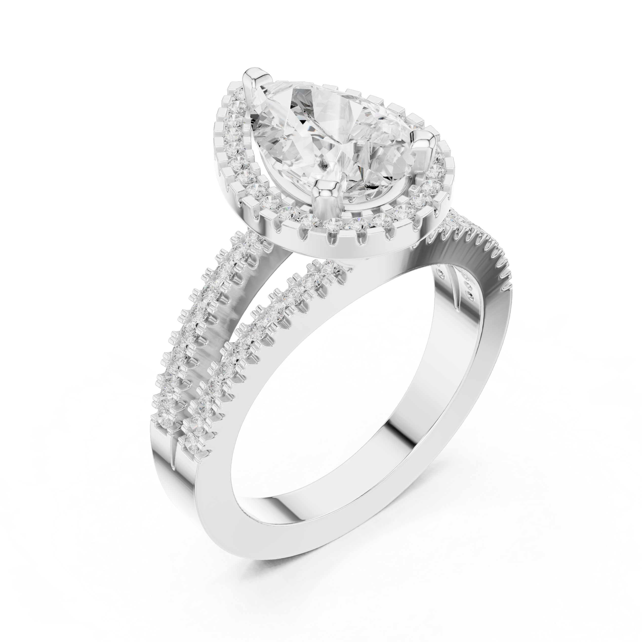 Alpine Meadow Lab Grown Diamond Radiant Cluster Ring