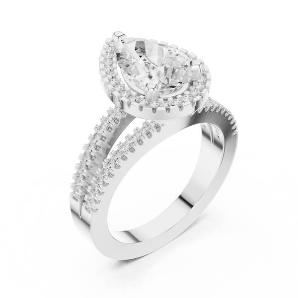 Alpine Meadow Lab Grown Diamond Radiant Cluster Ring