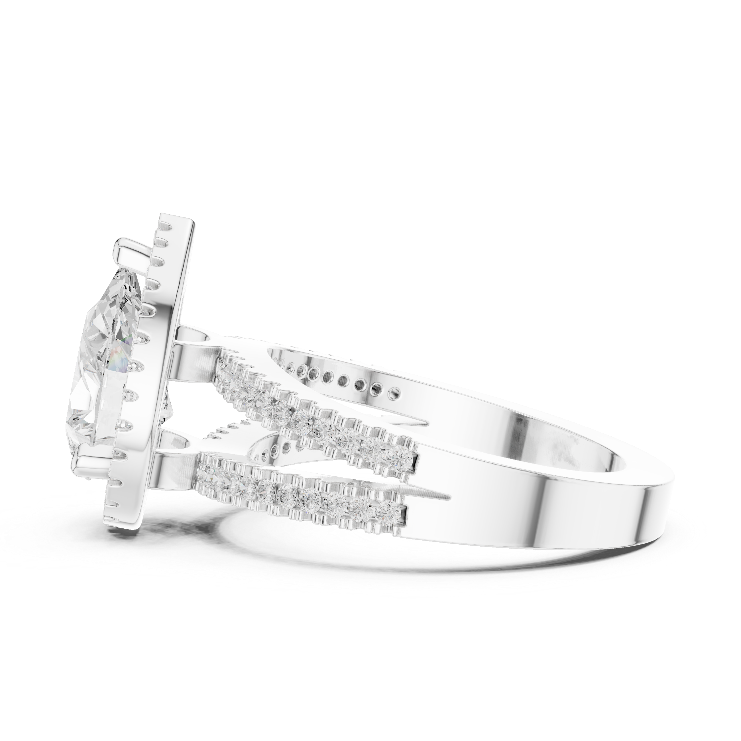 Alpine Meadow Lab Grown Diamond Radiant Cluster Ring