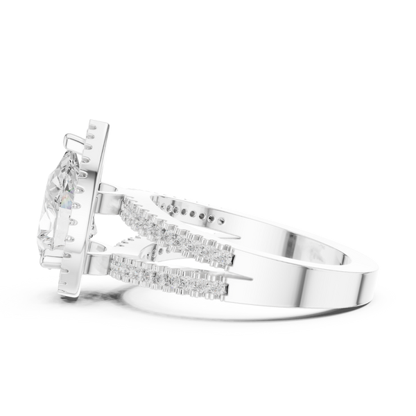 Alpine Meadow Lab Grown Diamond Radiant Cluster Ring