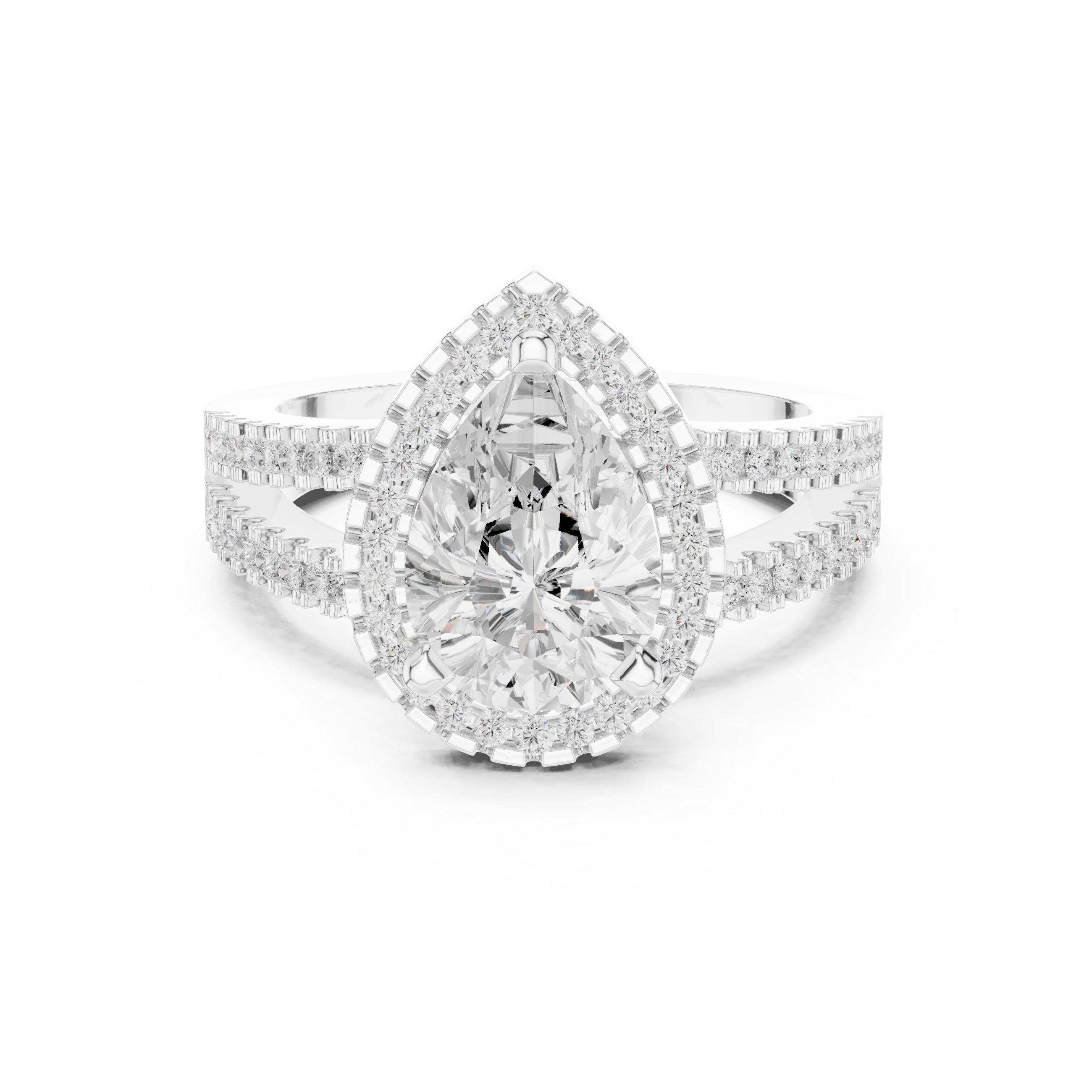 Alpine Meadow Lab Grown Diamond Radiant Cluster Ring