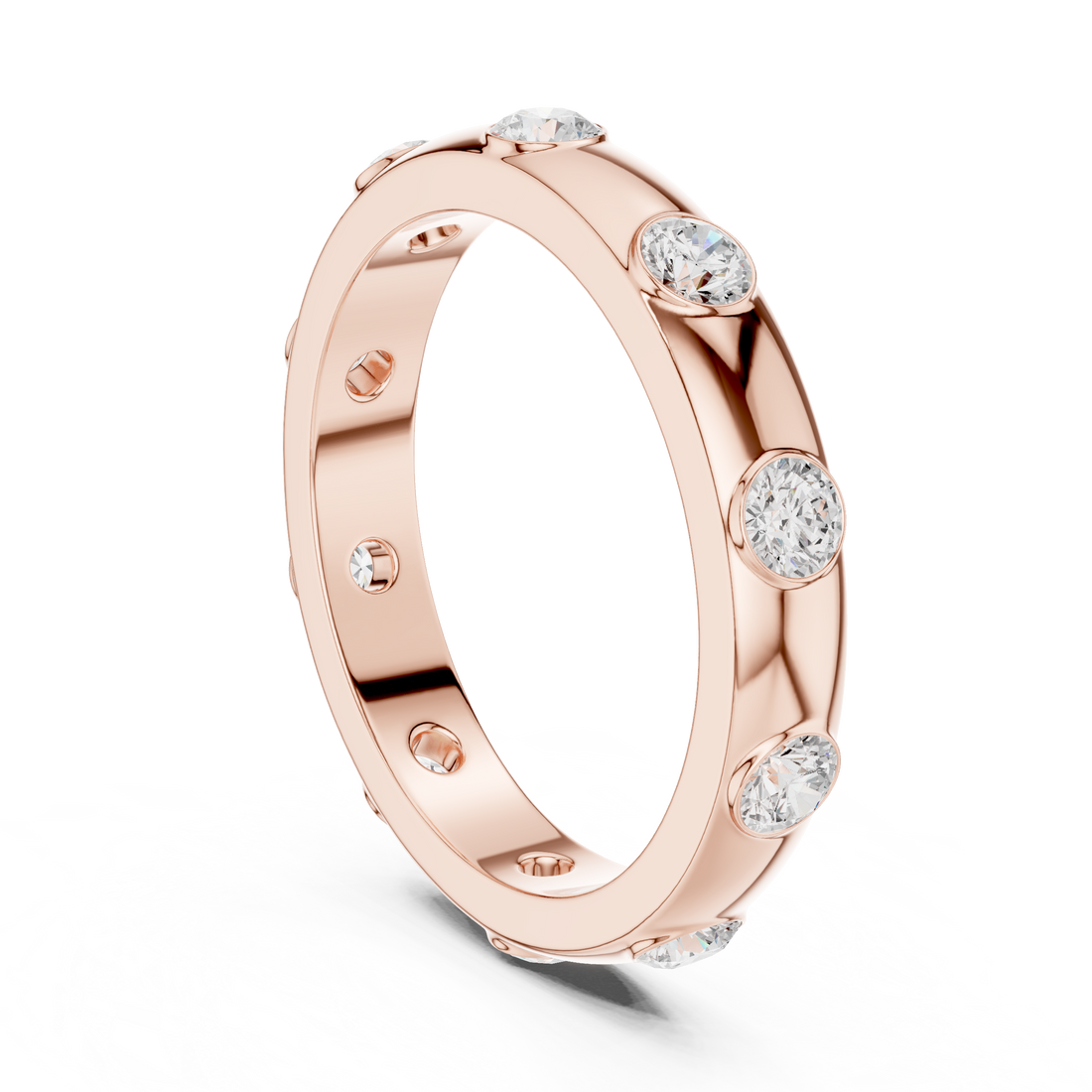 Floating Crown Lab Grown Diamond Ring