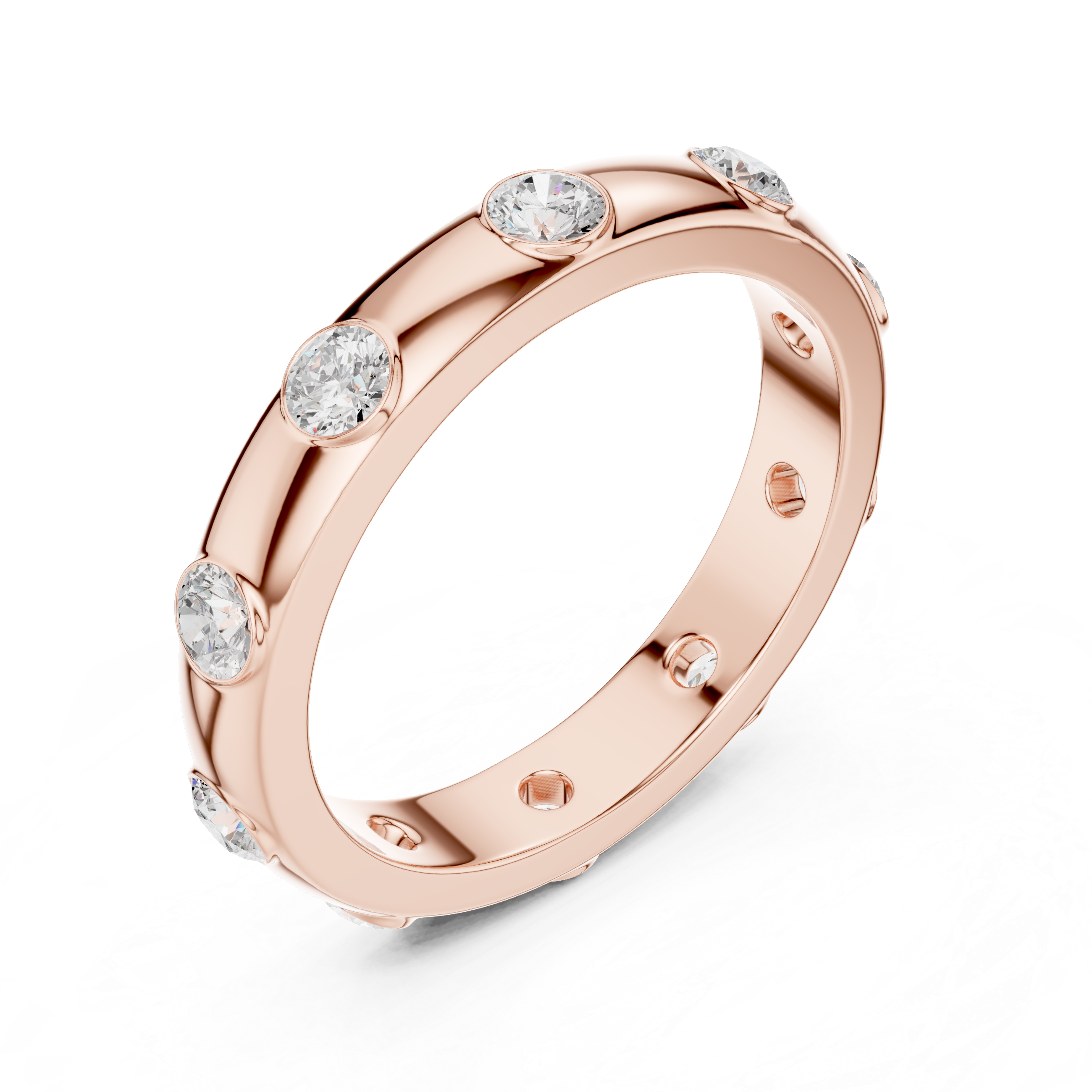 Floating Crown Lab Grown Diamond Ring