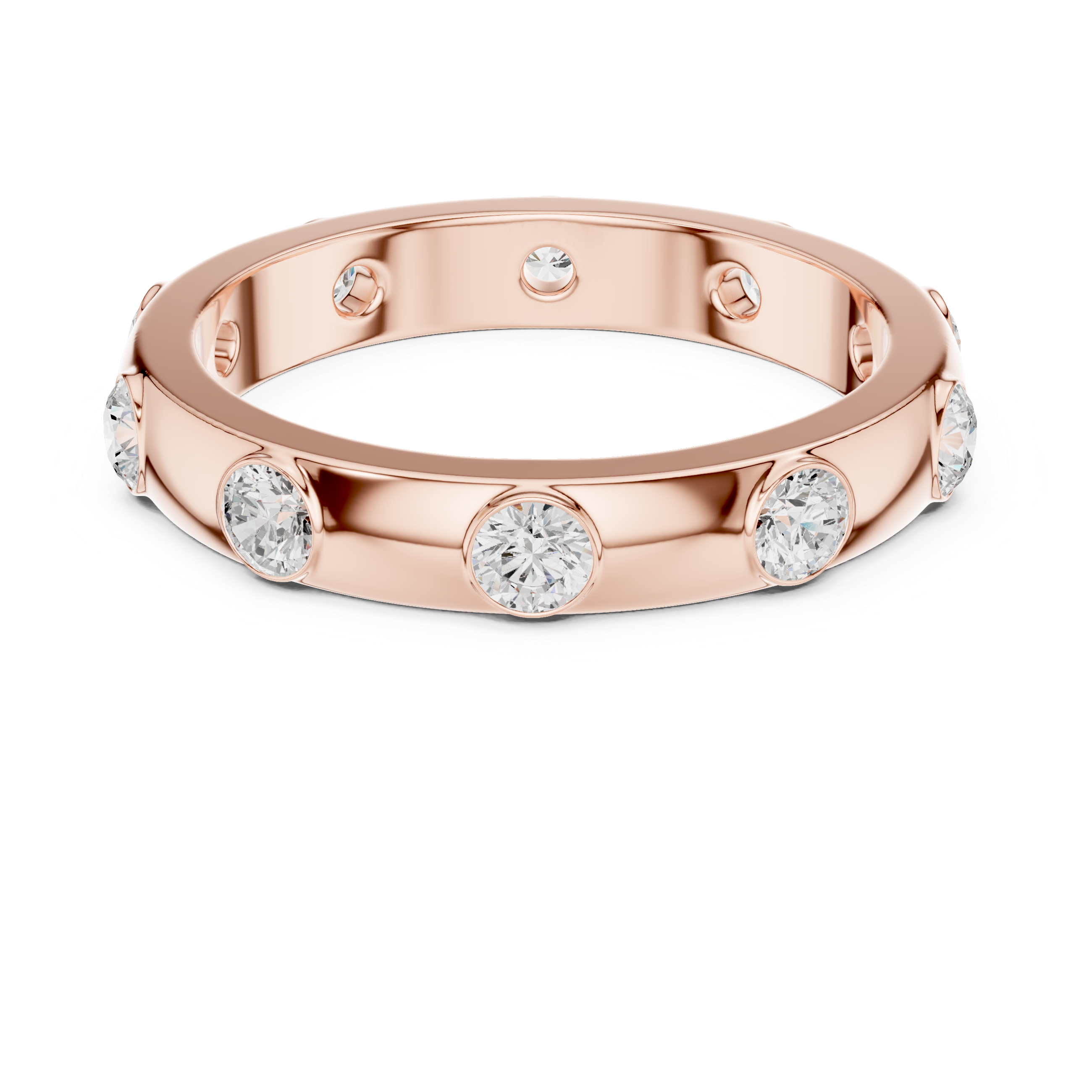 Floating Crown Lab Grown Diamond Ring