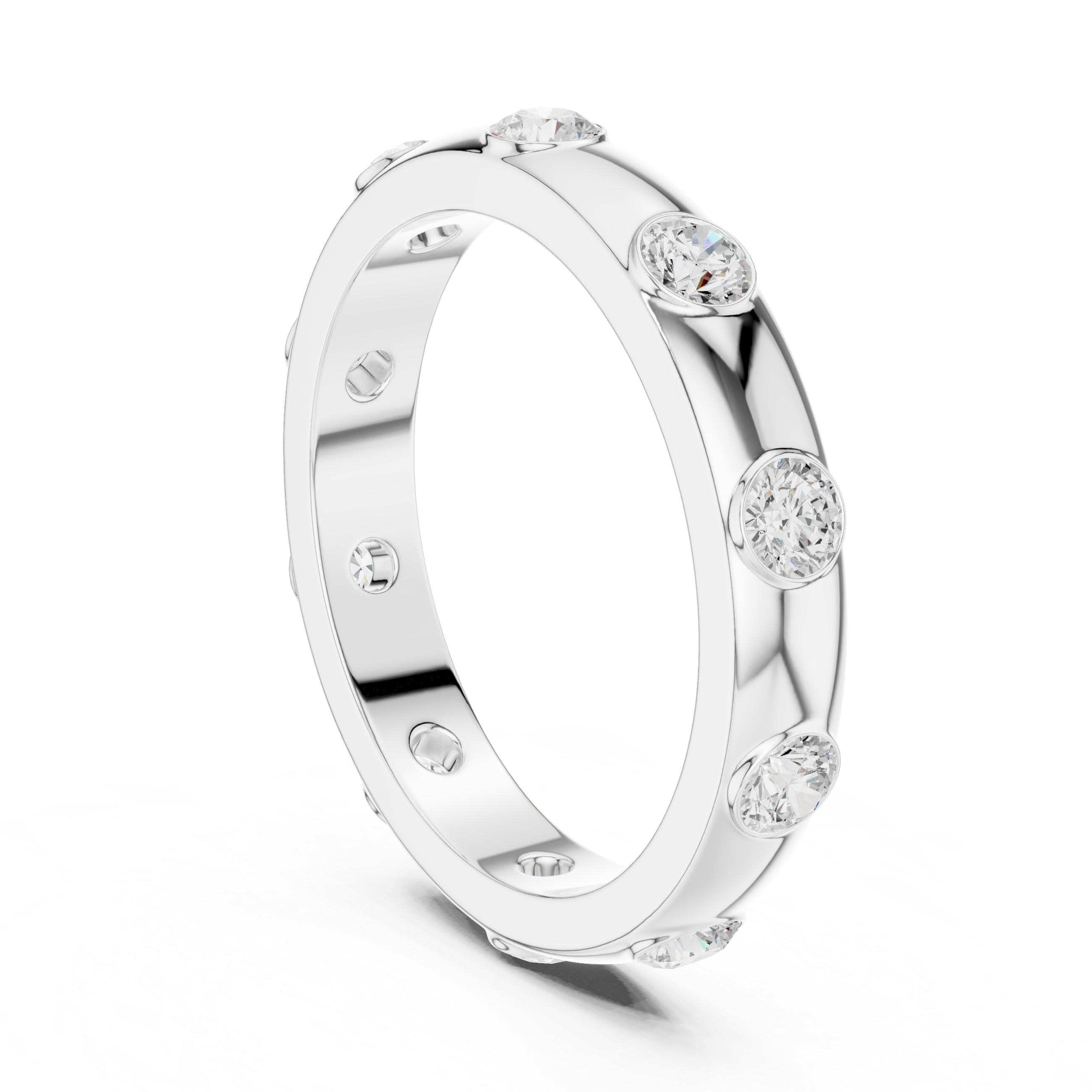 Floating Crown Lab Grown Diamond Ring