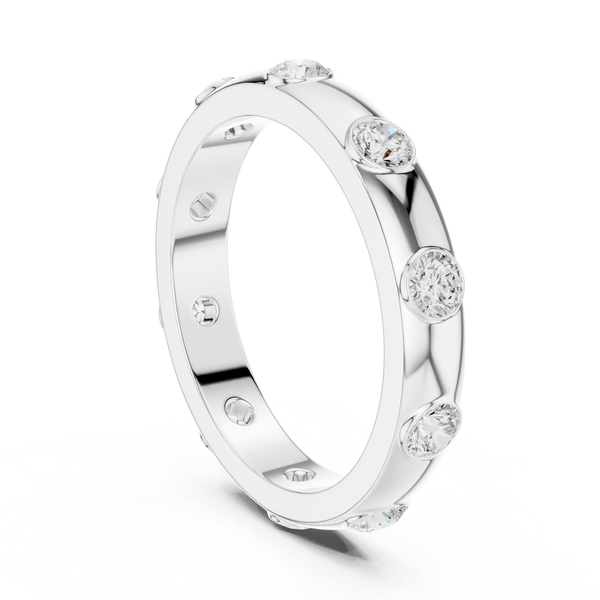 Floating Crown Lab Grown Diamond Ring