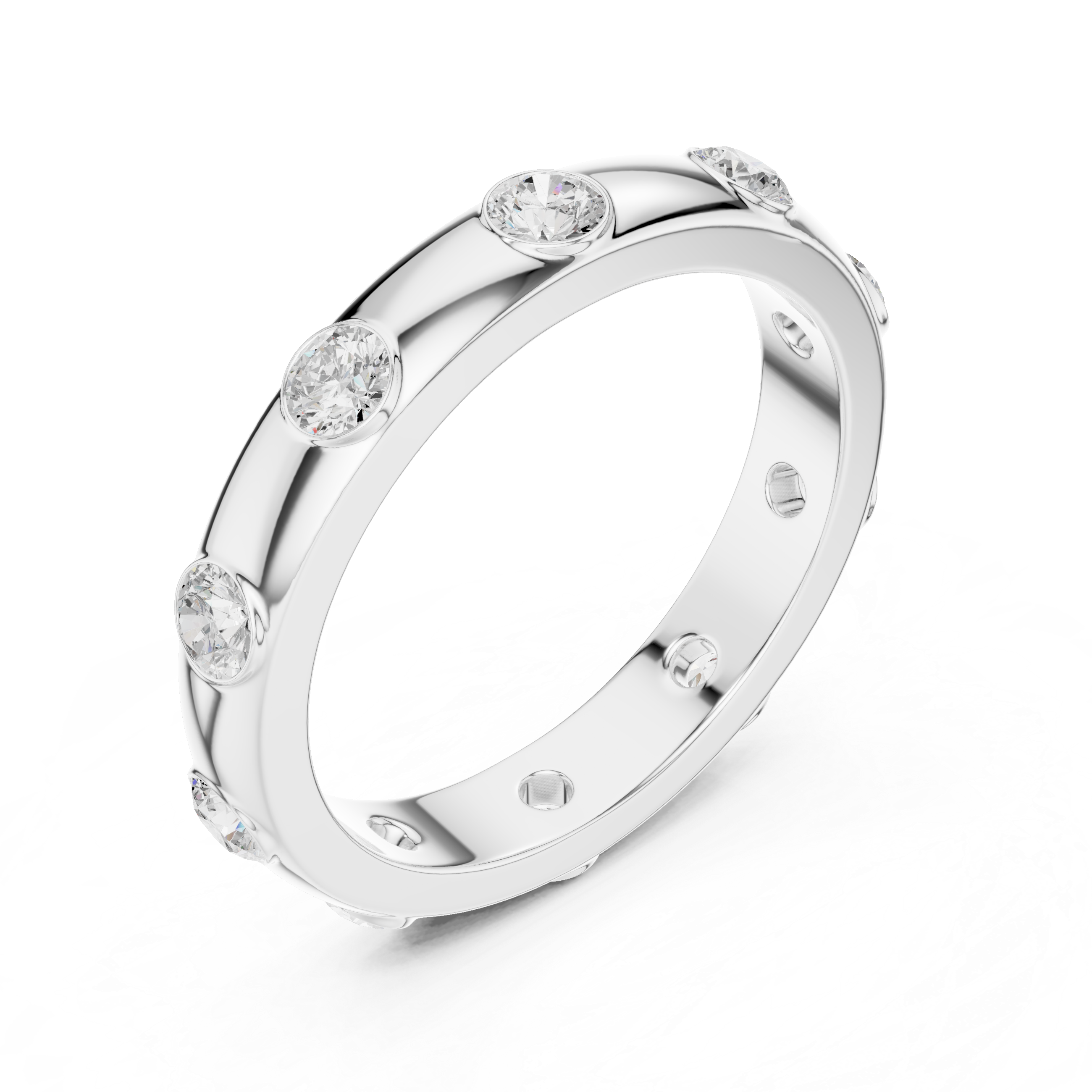 Floating Crown Lab Grown Diamond Ring