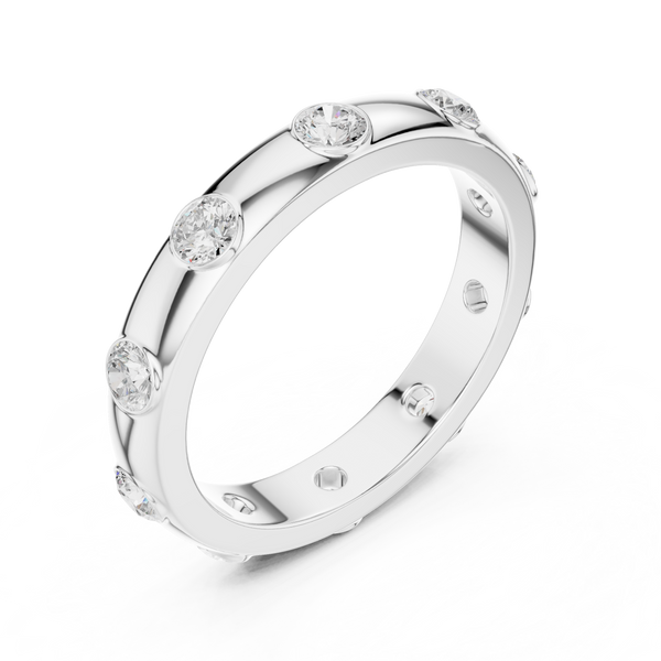 Floating Crown Lab Grown Diamond Ring