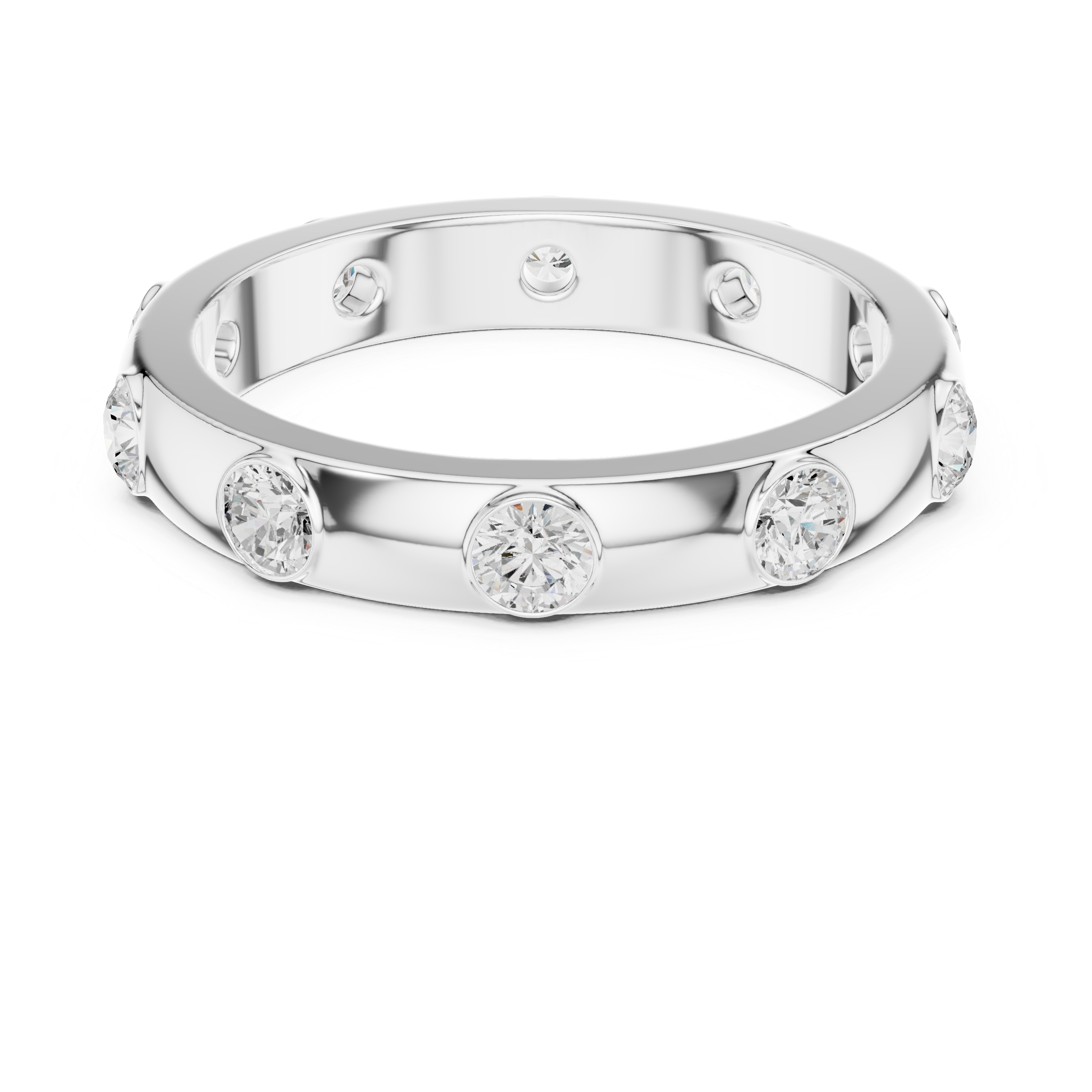 Floating Crown Lab Grown Diamond Ring