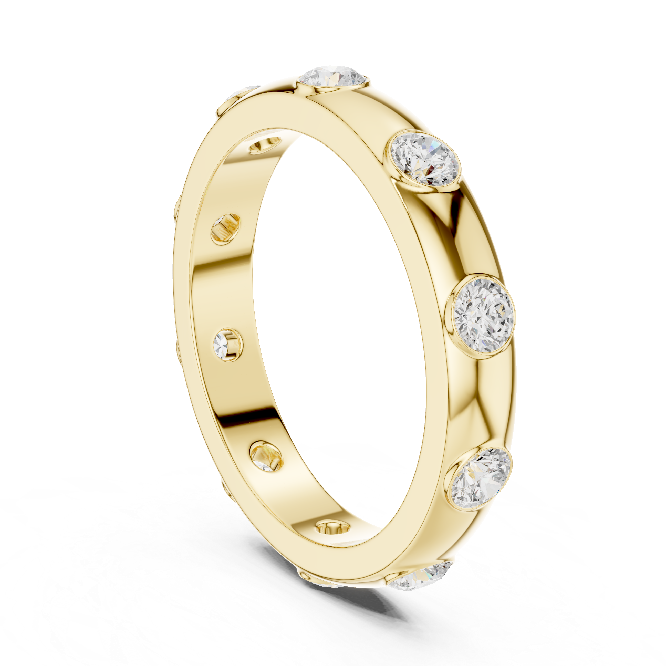 Floating Crown Lab Grown Diamond Ring