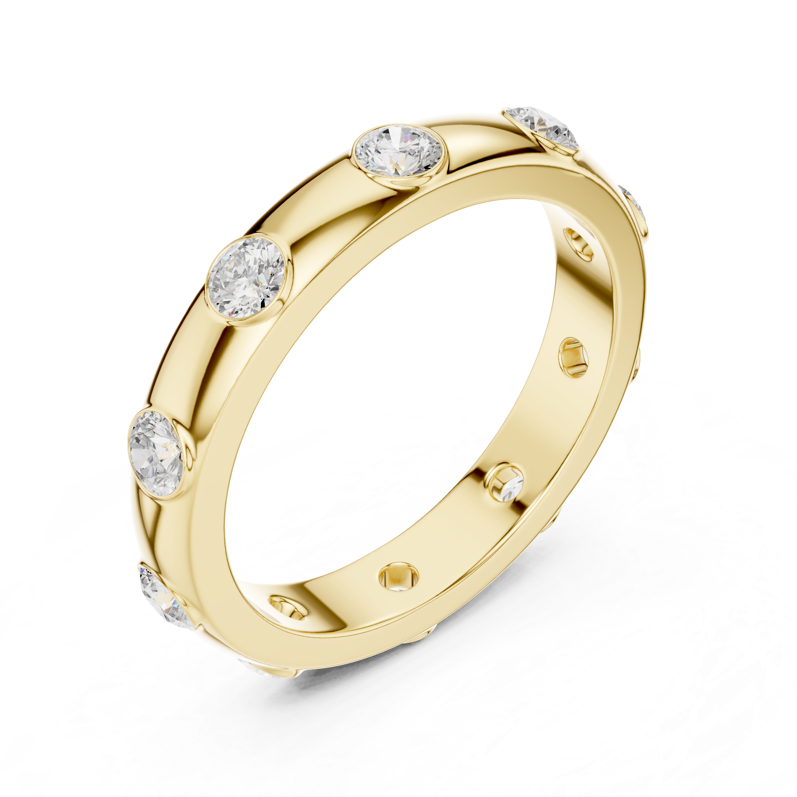 Floating Crown Lab Grown Diamond Ring