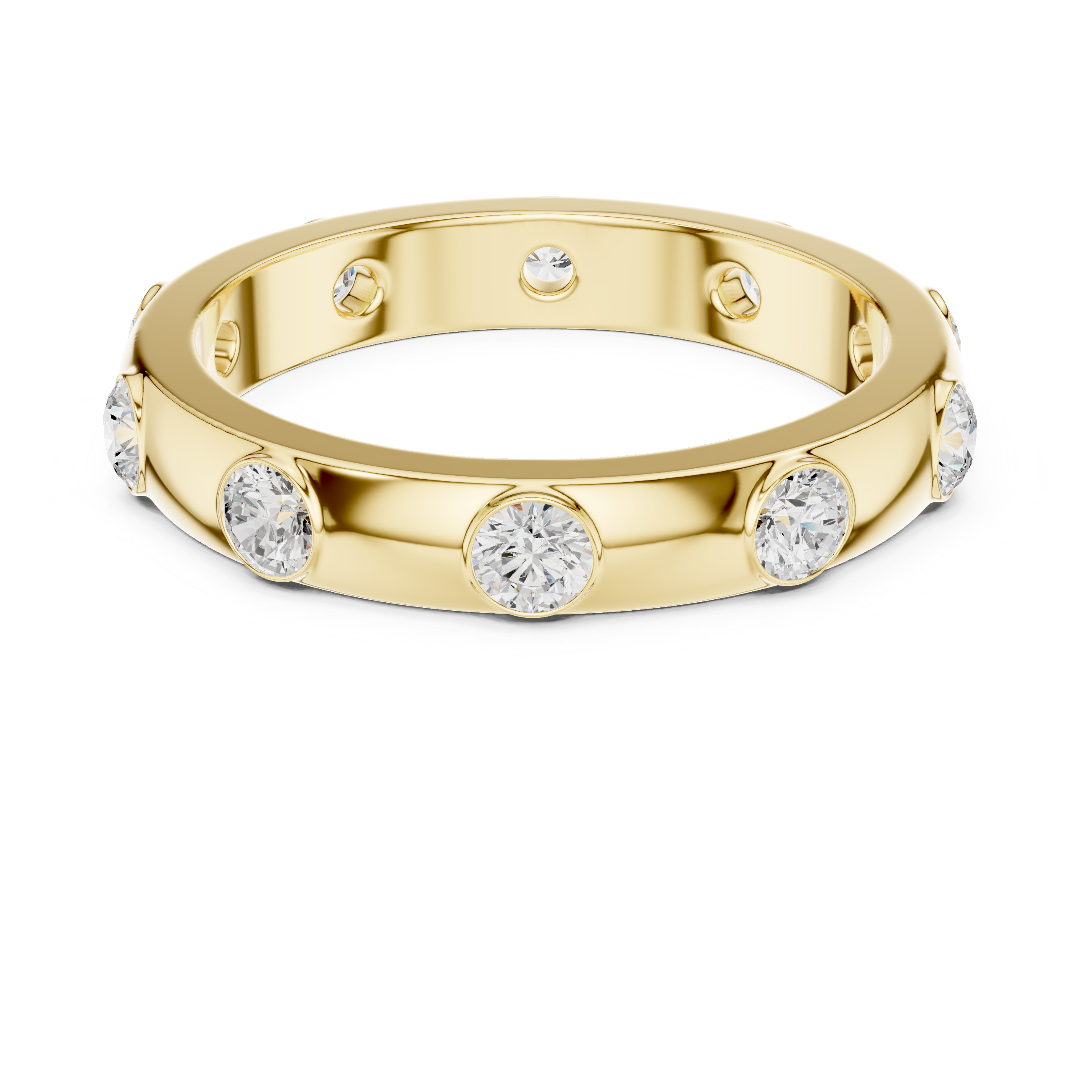 Floating Crown Lab Grown Diamond Ring