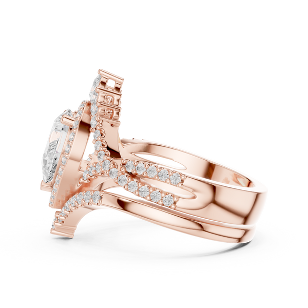 Delicate Edge Lab Grown Diamond Ring