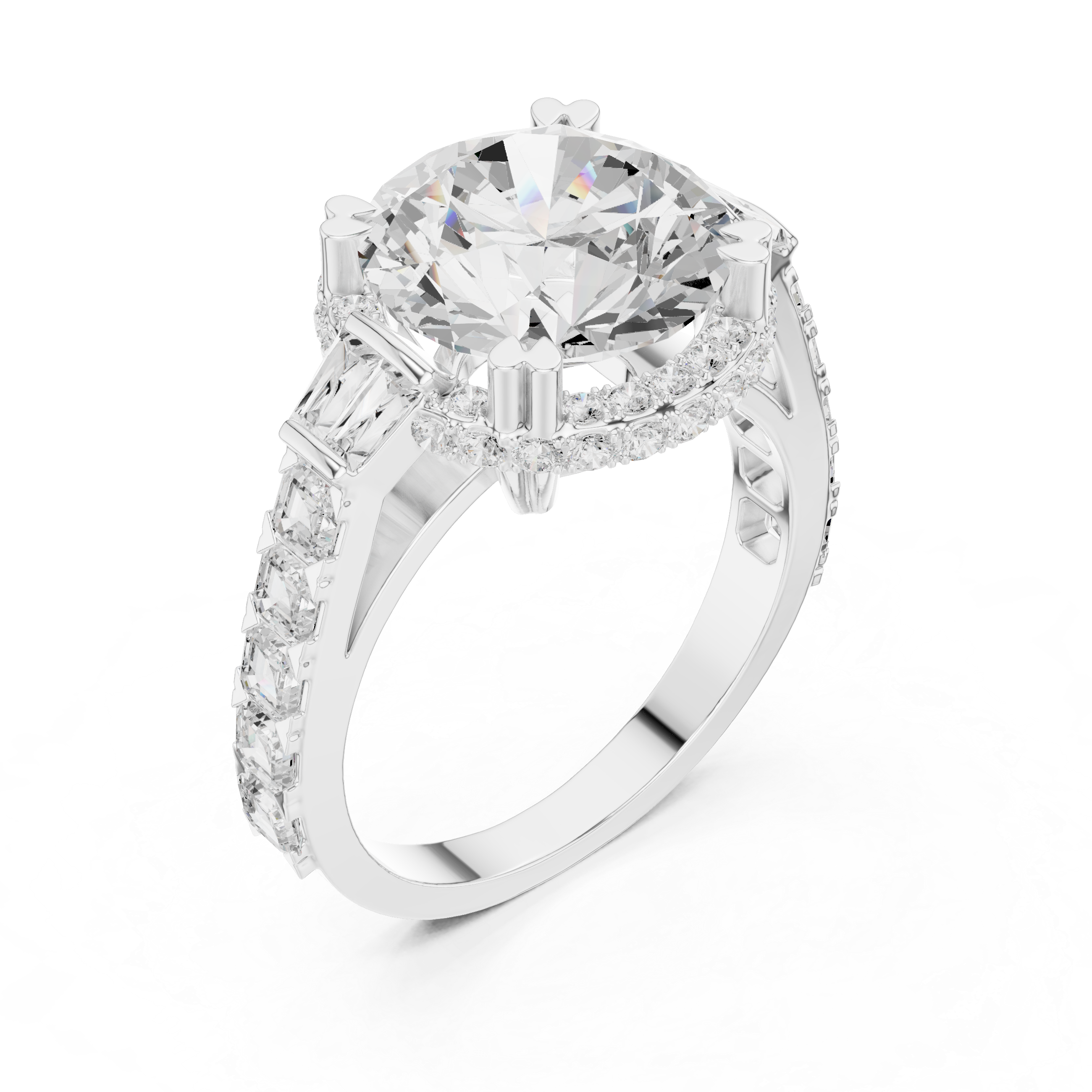 Petite Pav�� Lab Grown Diamond Ring