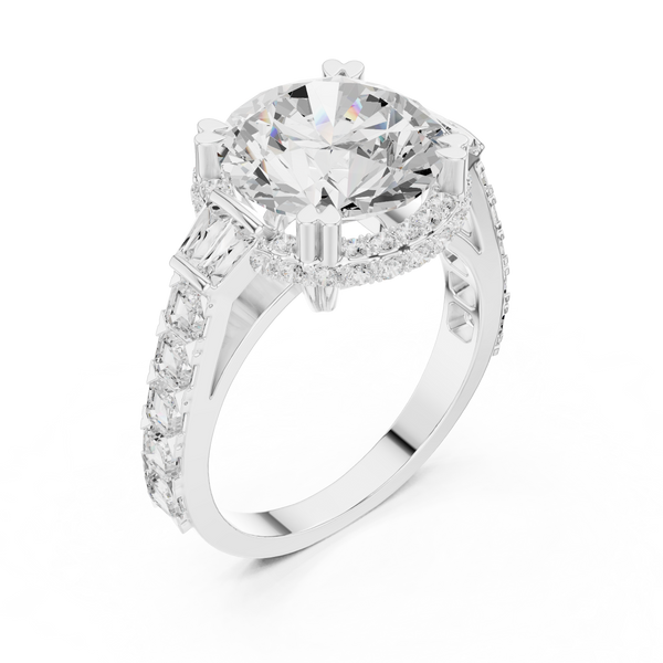 Petite Pave Lab Grown Diamond Ring