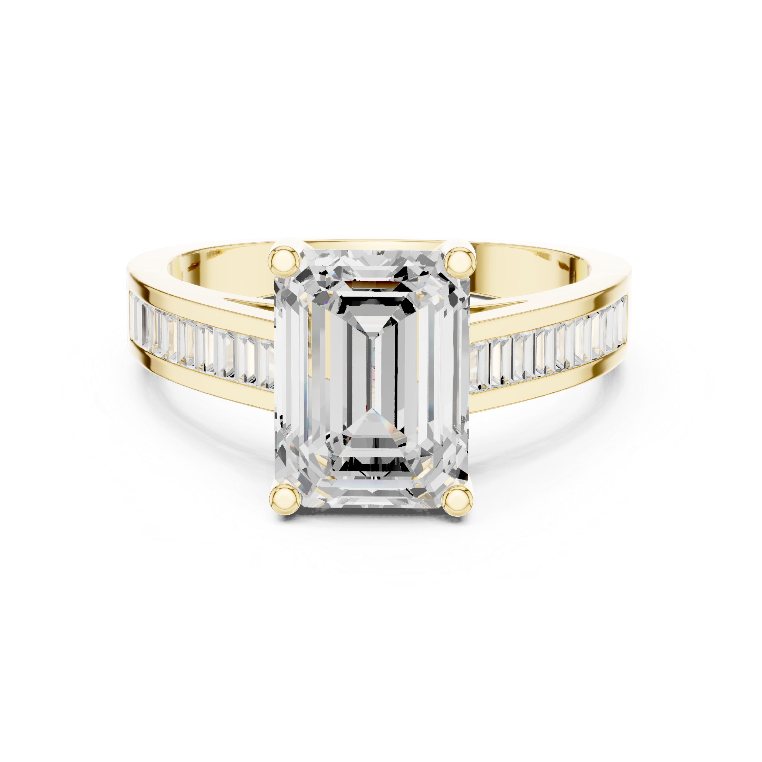 Pebbled Edge Lab Grown Diamond Ring