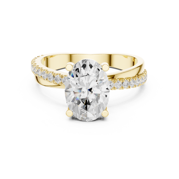 Bezel Accent Lab Grown Diamond Ring