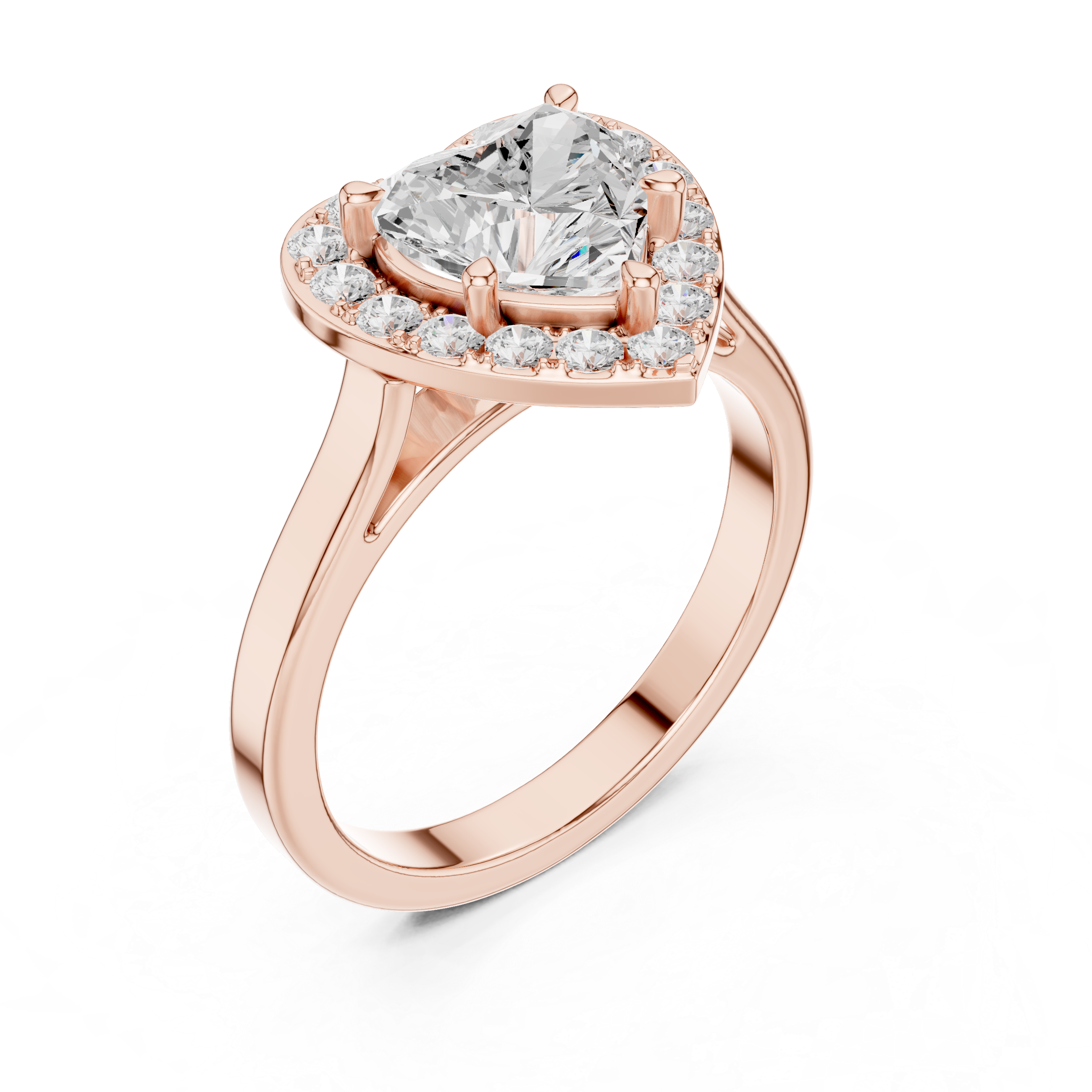 Structured Crown Lab Grown Diamond Ring