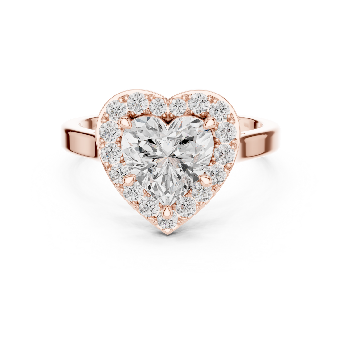 Structured Crown Lab Grown Diamond Ring
