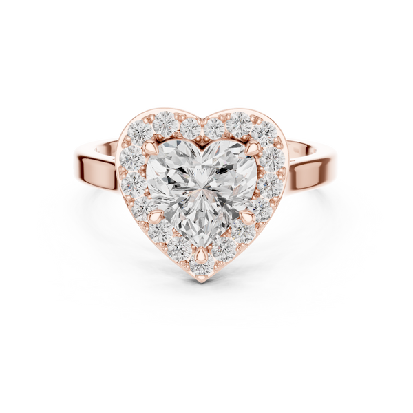 Structured Crown Lab Grown Diamond Ring